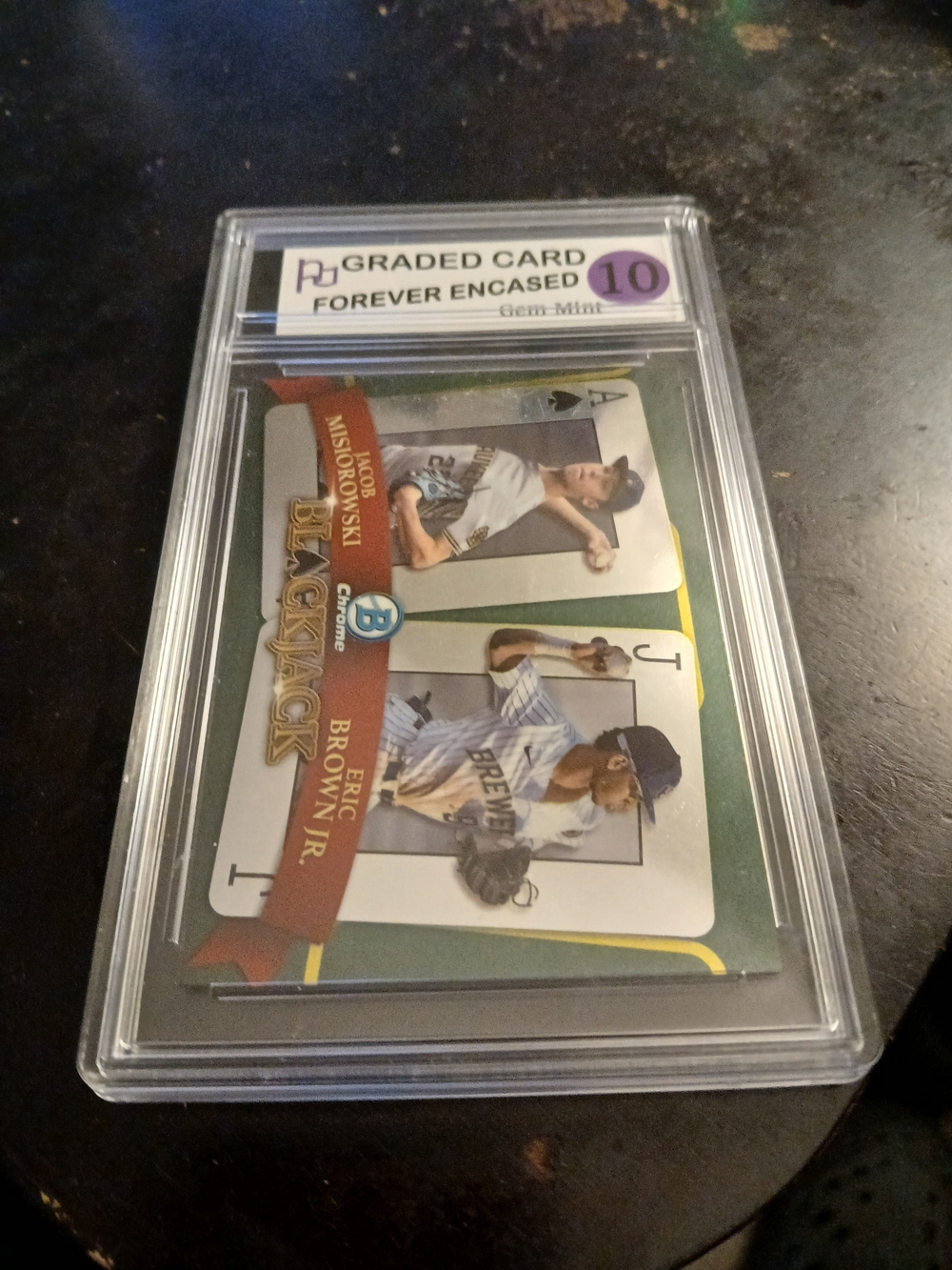 Bowman Chrome Blackjack  Jacob Misiorowski  Rookie Gem Mint 10 Encapsulated Case